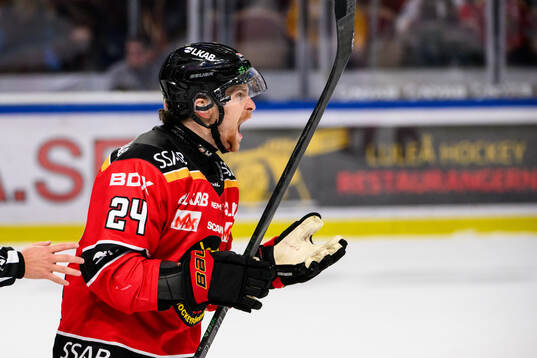 Luleås Brendan Shinnimin reagerar