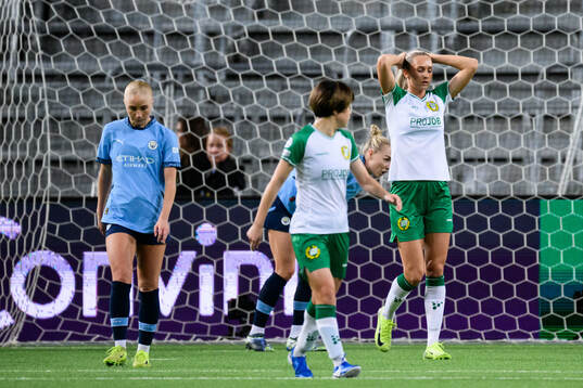 Ellen Wangerheim of Hammarby looks dejected