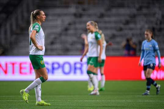 Ellen Wangerheim of Hammarby looks dejected