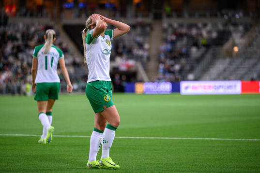 Anna Jøsendal of Hammarby looks dejected
