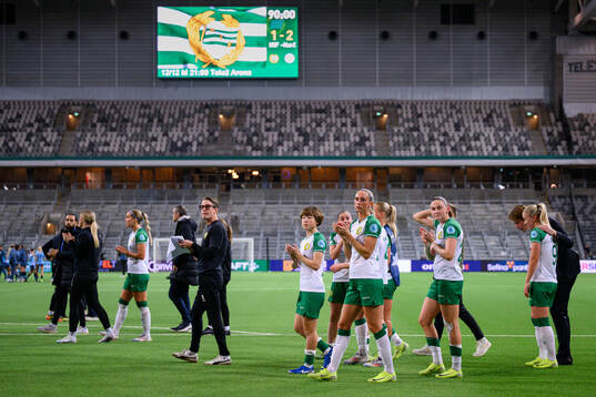 Ellen Wangerheim of Hammarby  looks dejected