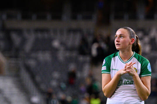 Vilde Hasund of Hammarby looks dejected