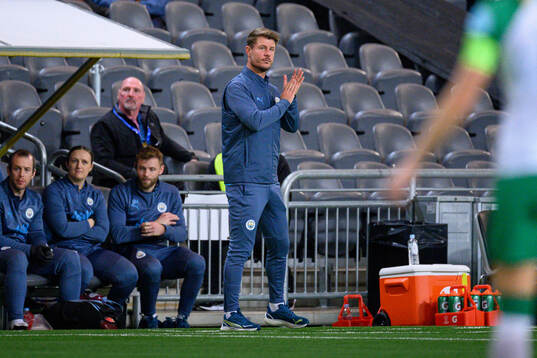Gareth Taylor, head coach of Manchester City