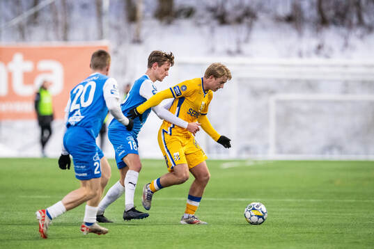 Oddevolds Gustav Forssell och IFK Göteborgs Noah Tolf