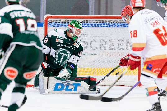 Tingsryds målvakt Emil Cederlund när Kalmar gör mål 4-2