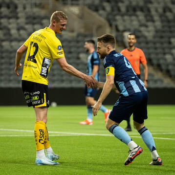 Elfsborgs Emil Holten och Djurgårdens Jacob Larsson