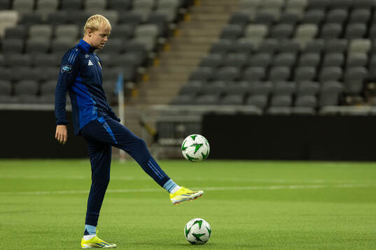Djurgårdens Peter Therkildsen innan en träningsmatch