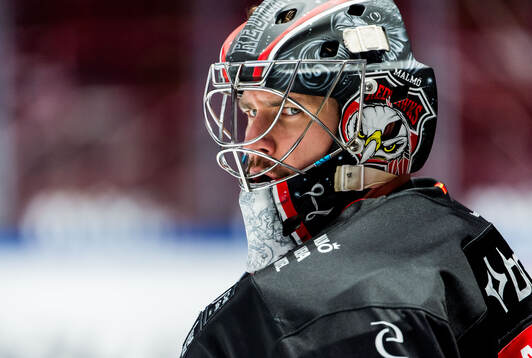 Malmö Redhawks målvakt Marek Langhamer
