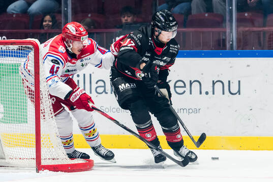 Timrås Maximilian Eisenmenger och Malmö Redhawks Johan
