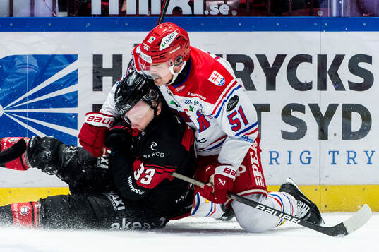 Malmö Redhawks Lassi Thomson och Timrås Anton Lander