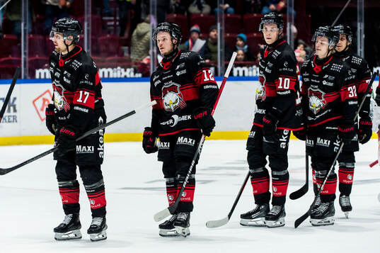 Malmö Redhawks Johan Ivarsson, Linus Öberg och William