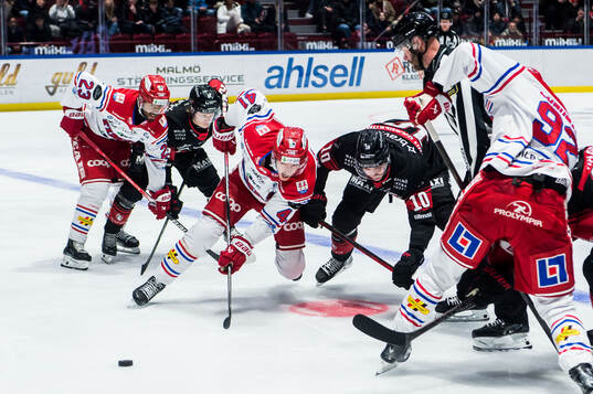 Timrås Maximilian Eisenmenger och Malmö Redhawks William