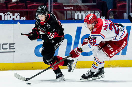 Malmö Redhawks William von Barnekow och Timrås Filip