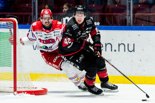 Malmö Redhawks Robin Salo och Timrås Emil Pettersson