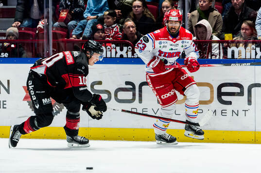 Timrås Jeremy Boyce-Rotevall och Malmö Redhawks William