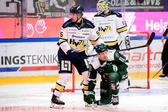 HV71s Mikael Seppälä och Färjestads Joakim Nygård