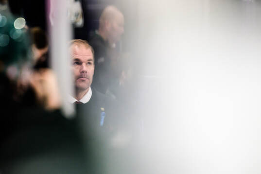 Färjestads tränare Thomas Mitell
