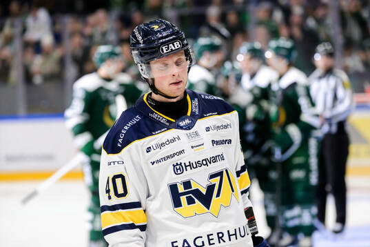 HV71s Oskar Stål-Lyrenäs deppar