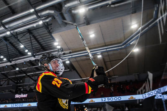 Brynäs Oskar Lindblom jublar