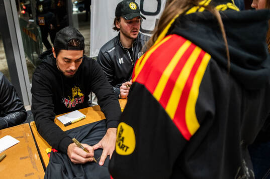 Brynäs Tyler Vesel och Charles-Édouard D'astous