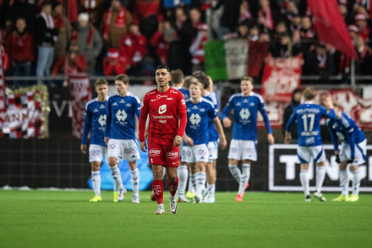 Niklas Castro of Brann looks dejected