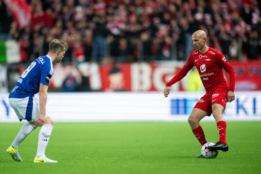 Eirik Haugan of Molde and Ruben Kristiansen of Brann