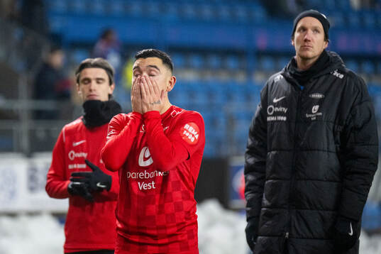 Niklas Castro of Brann looks dejected