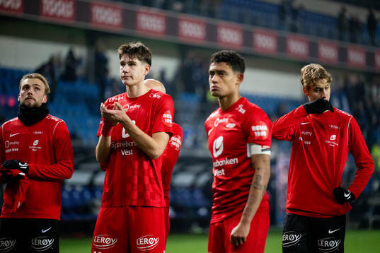 Eivind Helland of Brann looks dejected