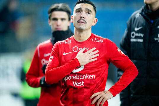 Niklas Castro of Brann looks dejected