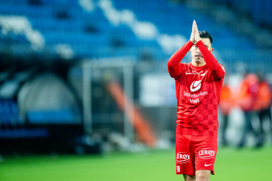 Niklas Castro of Brann looks dejected