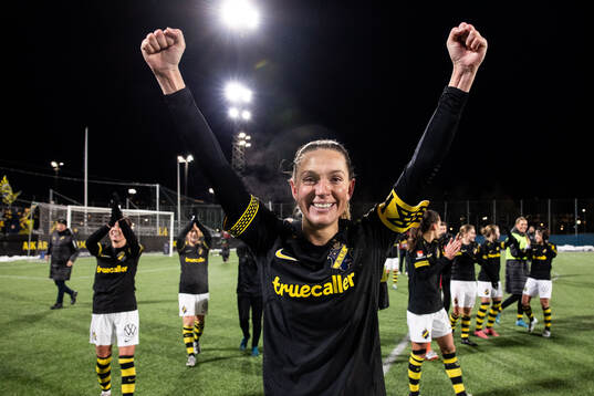 AIKs Jennie Nordin jublar