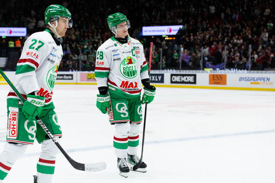 Rögles Linus Sjödin och Anton Bengtsson  deppar