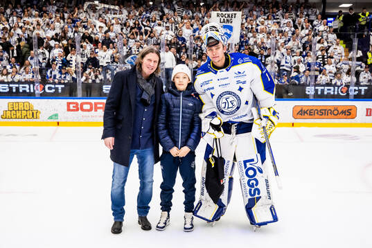Leksands målvakt Marcus Gidlöf utsedd till matchens lirare