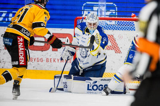Leksands målvakt Marcus Gidlöf