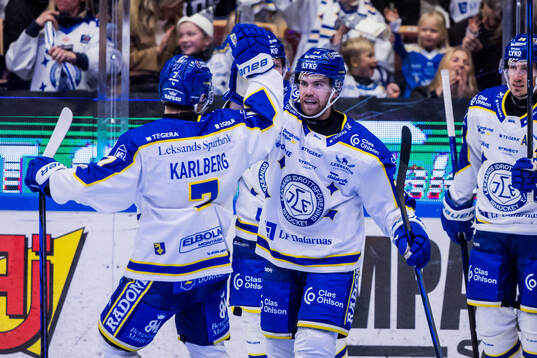 Leksands Oskar Lang jublar