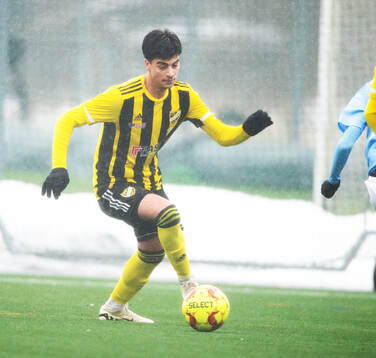 IFK Hässleholms Qusay Ahmad i matchen för U19 mellan IFK