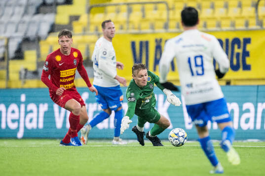 Landskronas målvakt Svante Hildeman