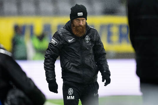 Landskronas tränare Max Mölder deppar