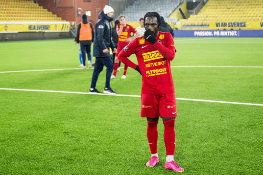 Landskronas Kofi Asare deppar