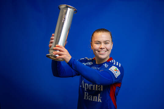 Olaug Tvedten of Vålerenga poses for a portrait with the