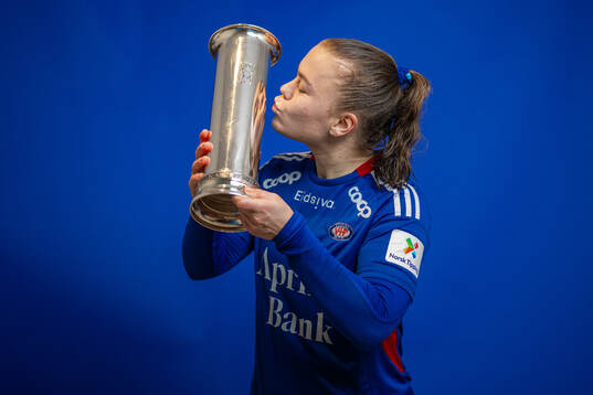Olaug Tvedten of Vålerenga poses for a portrait with the