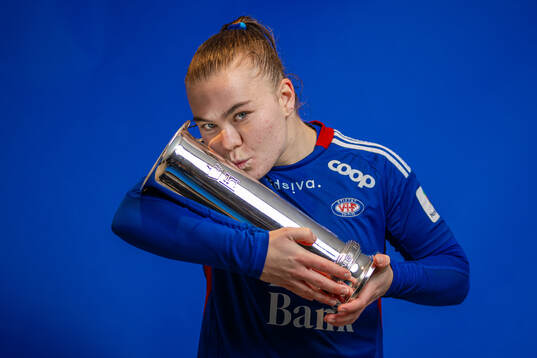 Olaug Tvedten of Vålerenga poses for a portrait with the