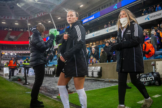 Matilde Alsaker Rogde and Cille Nilsen of Rosenborg