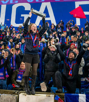 during the women’s football cup final match between