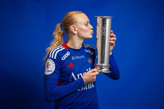 Karina Sævik of Vålerenga poses for a portrait with the