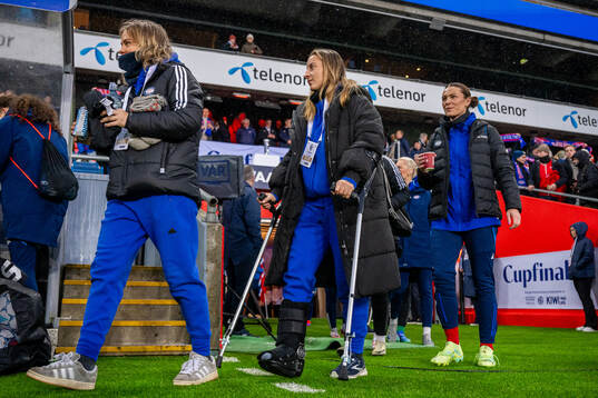 Stine Brekken and Mimmi Löfwenius Veum of Vålerenga