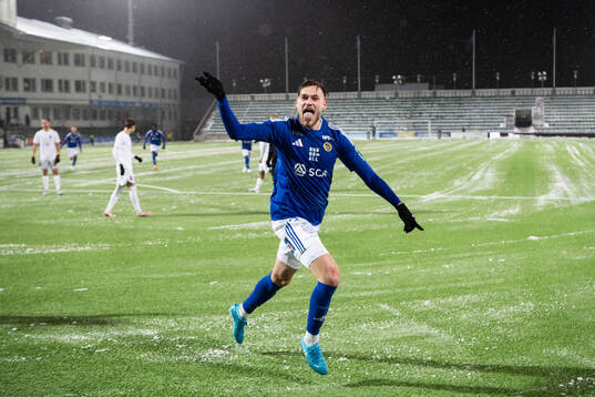 GIF Sundsvalls Ludvig Svanberg jublar