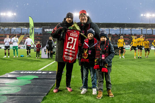 Östersunds Simon Kroon och Östersunds ordförande Anders