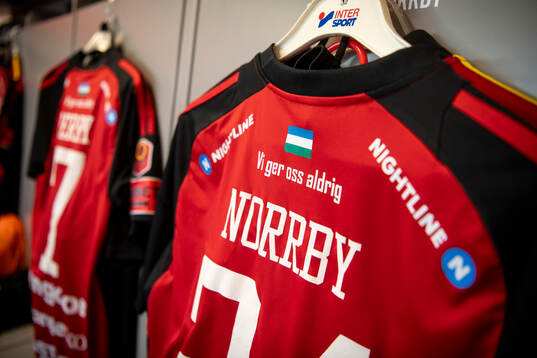 Östersunds Henrik Norrbys tröja syns i omklädningsrummet