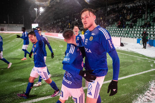 GIF Sundsvalls Ludvig Svanberg jublar
